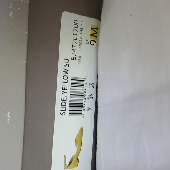 Franco Sarto yellow flat shoe sz 9M - Picture 2 of 9